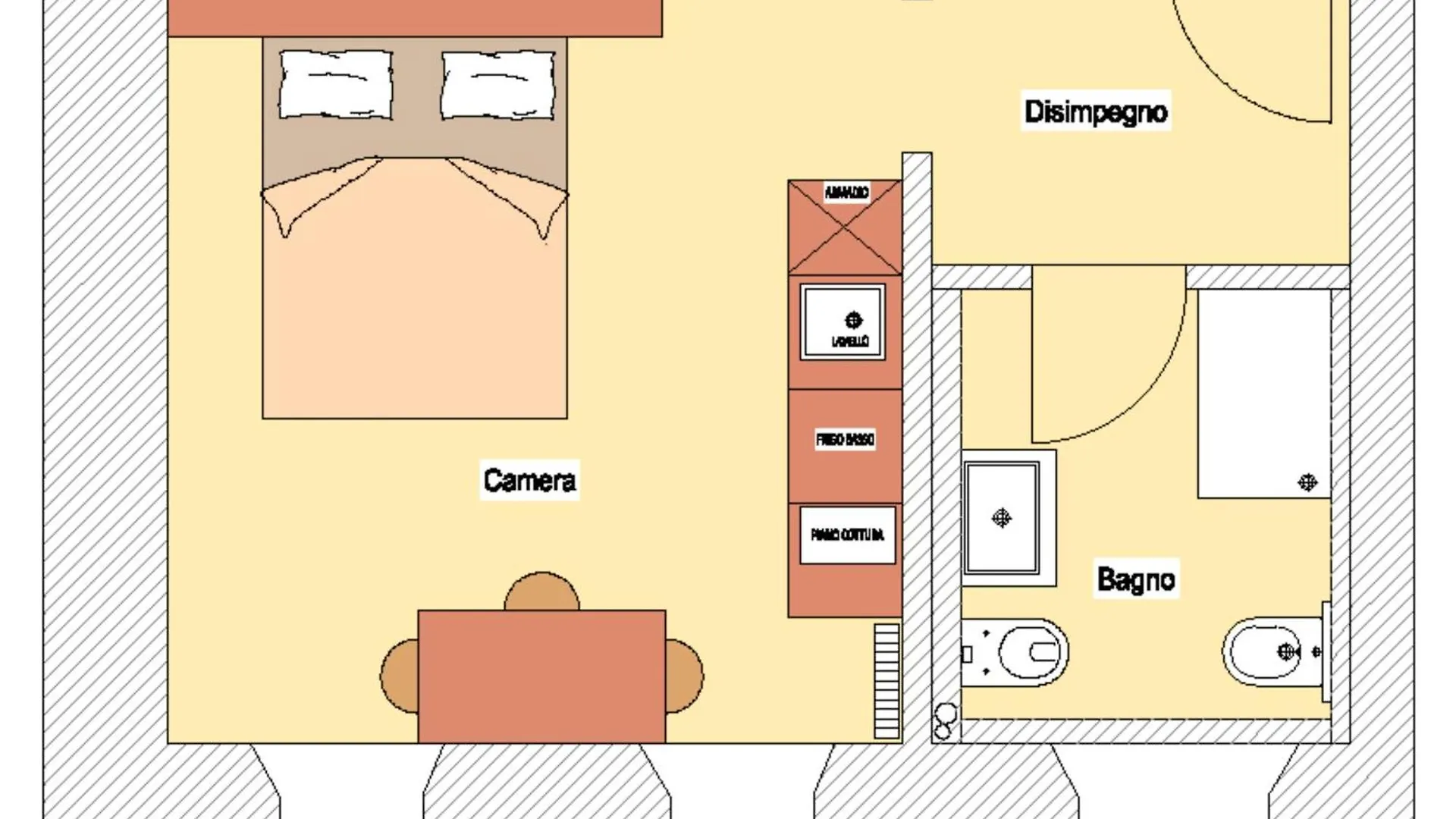Tre Cime Apartments - Monolocali 아우론조디까도레 0*,